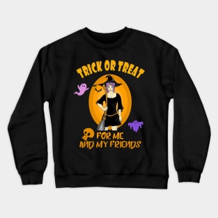 Trick or treat children costume witch Crewneck Sweatshirt